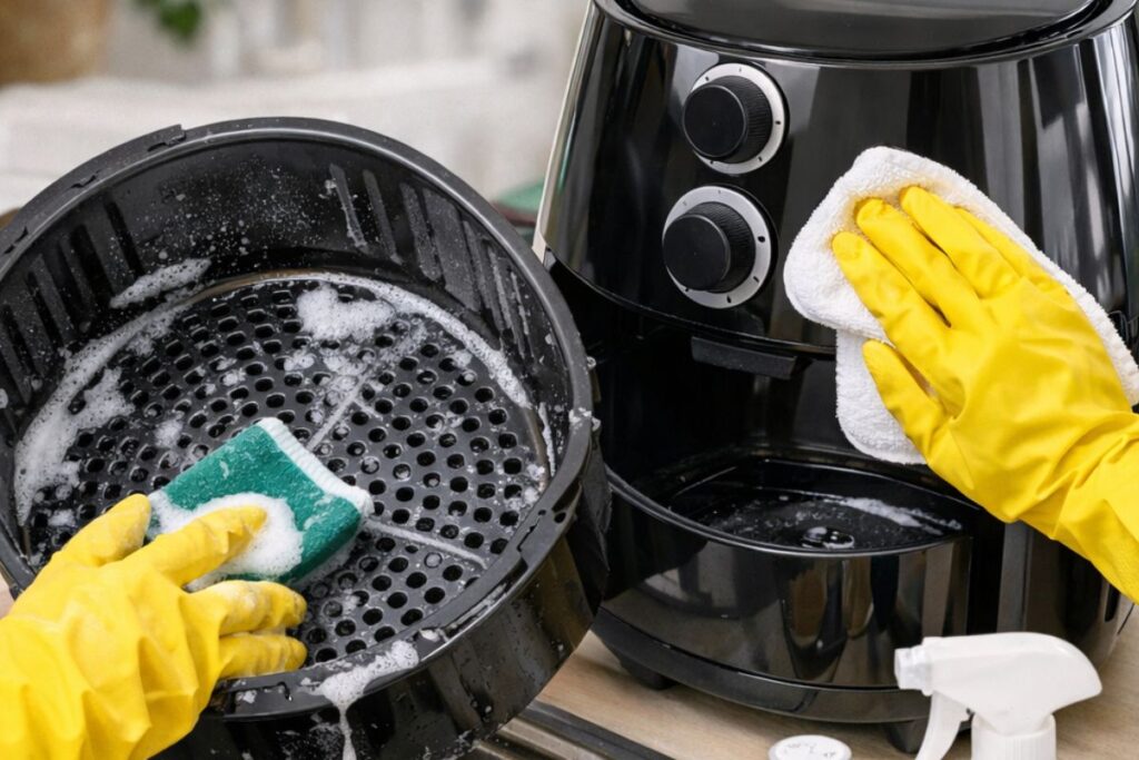 Como Desinfetar a Air Fryer Profundamente: O Passo a Passo para Higiene Total